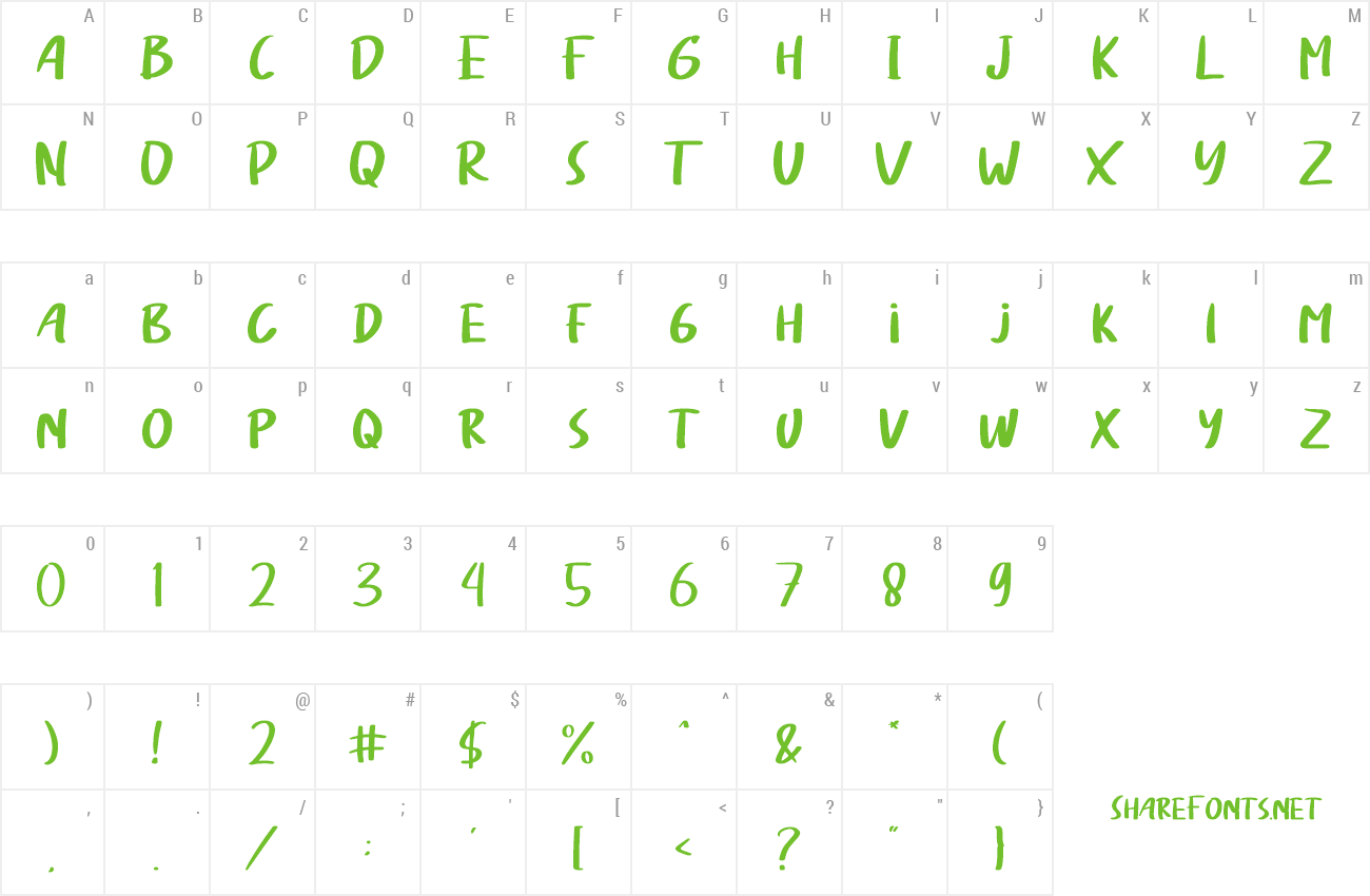 Font Listan Type preview